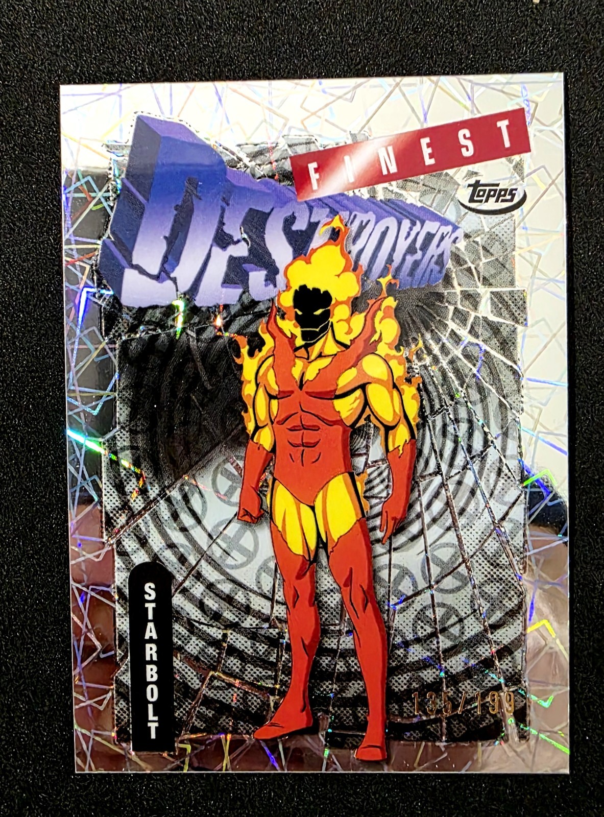 Starbolt 2025 Topps Finest X-Men '97 Laser Refractor Parallel Card #135/199