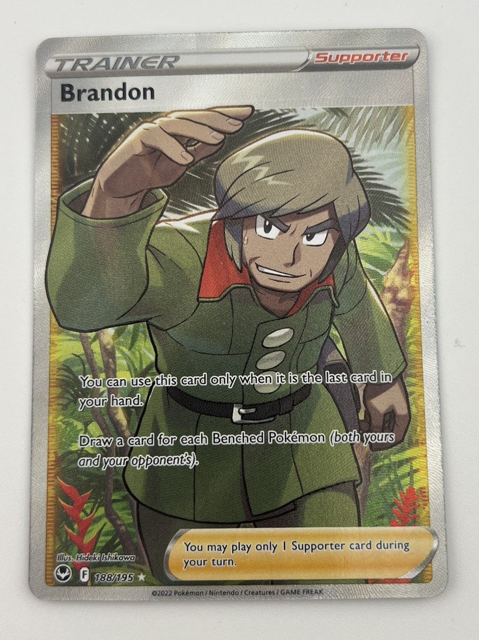 Brandon (Full Art) 188/195 Swsh12: Sword & Shield Silver Tempest Holo Trainer NM