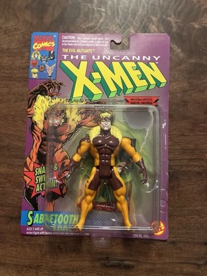 1993 Toy Biz X-Men Sabretooth Action Figure Snarl & Swipe Marvel Uncanny Mutants