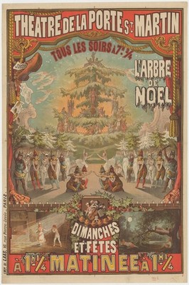   Vintage French Theatre Poster (1890s) - L'Arbre de Noel - 24x36  - Gallery