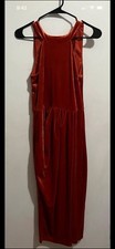 Grace Karin Orange Dress W/Slit and Side Zipper NWT Size Medium