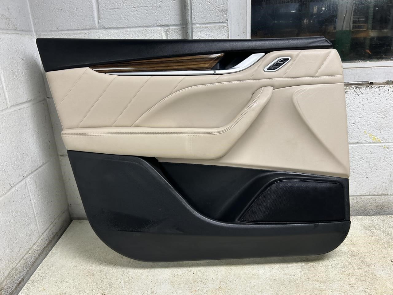 2022 MASERATI LEVANTE Driver Side Front Interior Trim Panel Black and Tan OEM