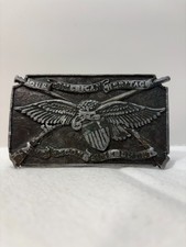 Vintage Brass Belt Buckle The Second Amendment Our American Heritage