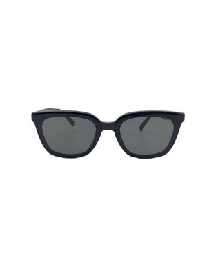 GENTLE MONSTER Mondo 01 Sunglasses Black Acetate Frame Black Lens Square Men