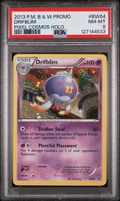 PSA 8 Drifblim BW64 Black & White Pixel Cosmos Holo Promo SWIRL on eBay