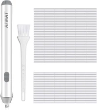 AFMAT Electric Eraser for Drawing, Battery Operated 140 Refills, White 