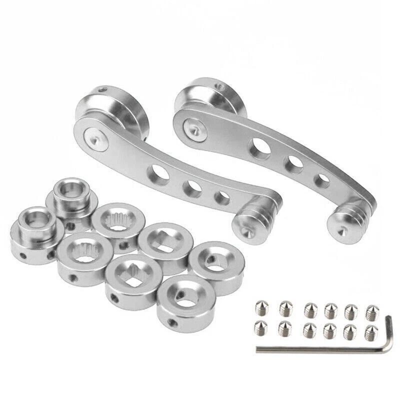 Silver Window Handle Winder Riser Replacement Crank Riser Window Handle Aluminum Foto 2 de 4