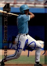 Victor Rodriguez 1994 Classic 4 Sport Gold Auto #169 Florida Marlins
