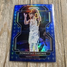 2021-22 Prizm NBA Basketball 75th Anniversary Blue Diamond #183 Domantas Sabonis
