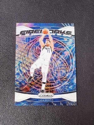 2024-25 Panini Prizm Luka Doncic Fireworks Wave Serial Numbered /20