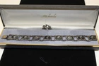 Vintage Siam Sterling Silver Niello Panel & Filigree Bracelet & Matching Ring