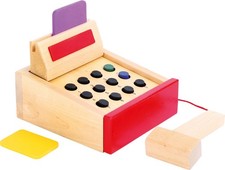 Small Foot Kids Wooden Toy Cash Register Coloured (1606)
