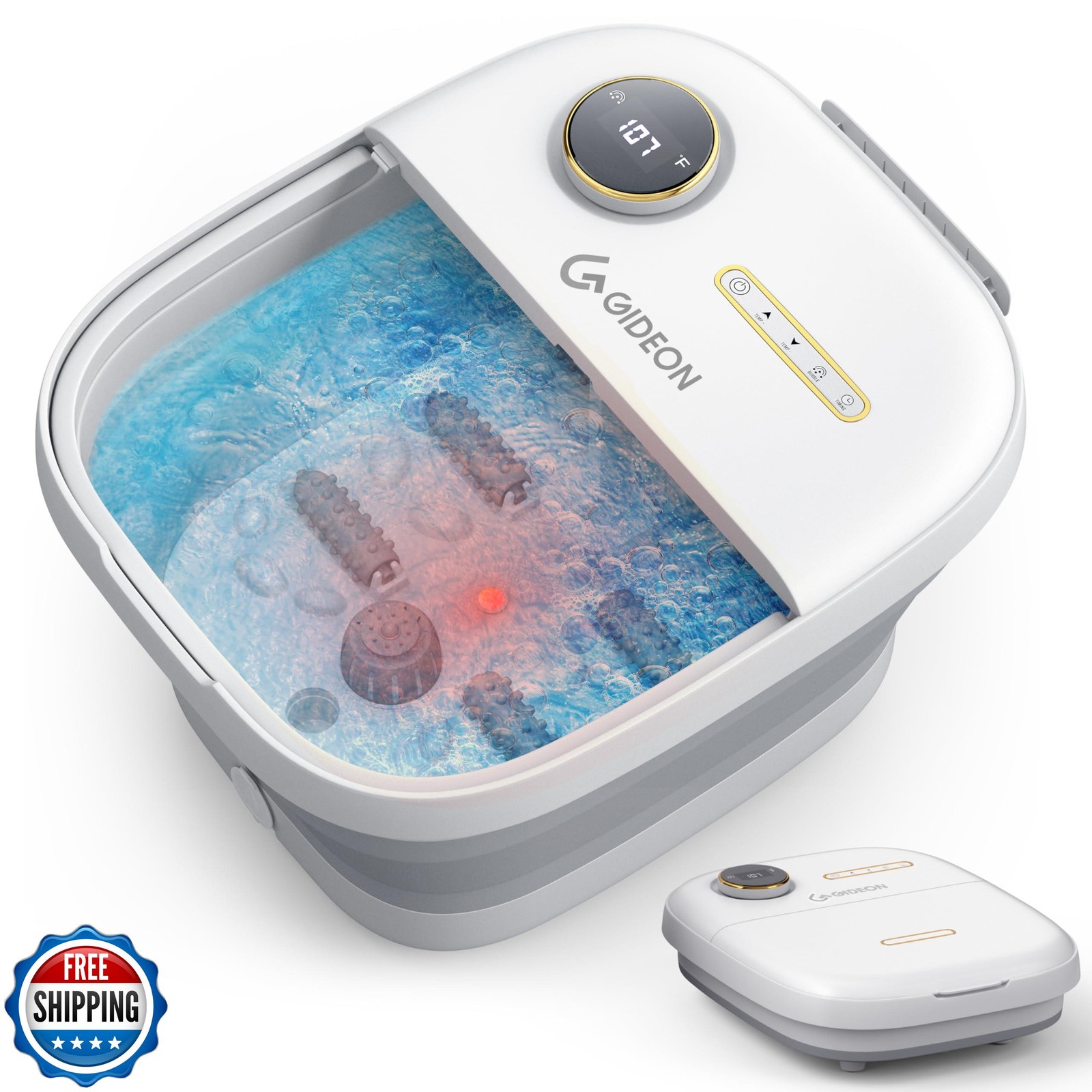 Gideon Foot Spa Massager and Heated Foot Bath, Luxury Therap