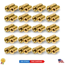 20 Pack Durable Brass Pool Cover Anchors - Universal Fit for Safety Installation
