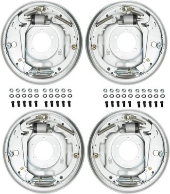 12''x2'' Hydraulic Free-Backing Brakes, 4-Pack, Fits 7K Axles, Rust-Resistant