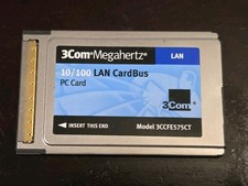 3COM 10/100 PCMCIA LAN CARD 3CCFE575BT CARD ONLY NO CABLE - USA SELLER