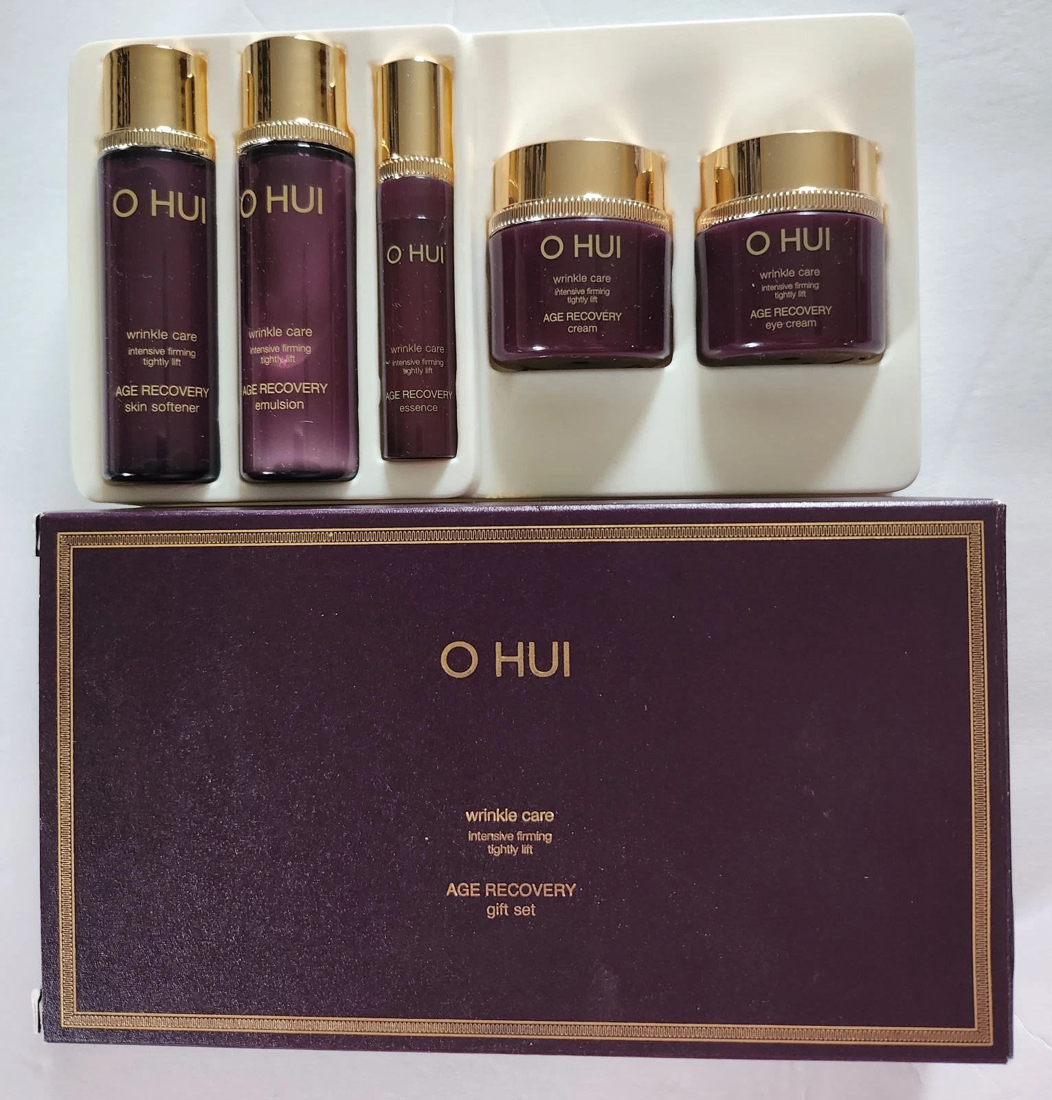O HUI OHUI Korean Skin Care Age Recovery Gift Set Travel Size NEW