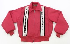 Rare VTG SWINGSTER International Harvester Pile Fleece Lined Jacket 70s Red SZ M