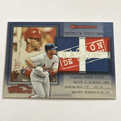 2002 Donruss Super Estrellas Nacion de Origen Albert Pujols