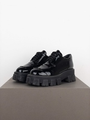Prada  Monolith  Lug Sole Platform Derby Shoes