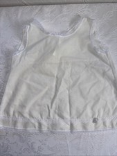 J..C. Collections Toddler Girls White Full Slip Sleeveless Lace Ruffle Hem 6M