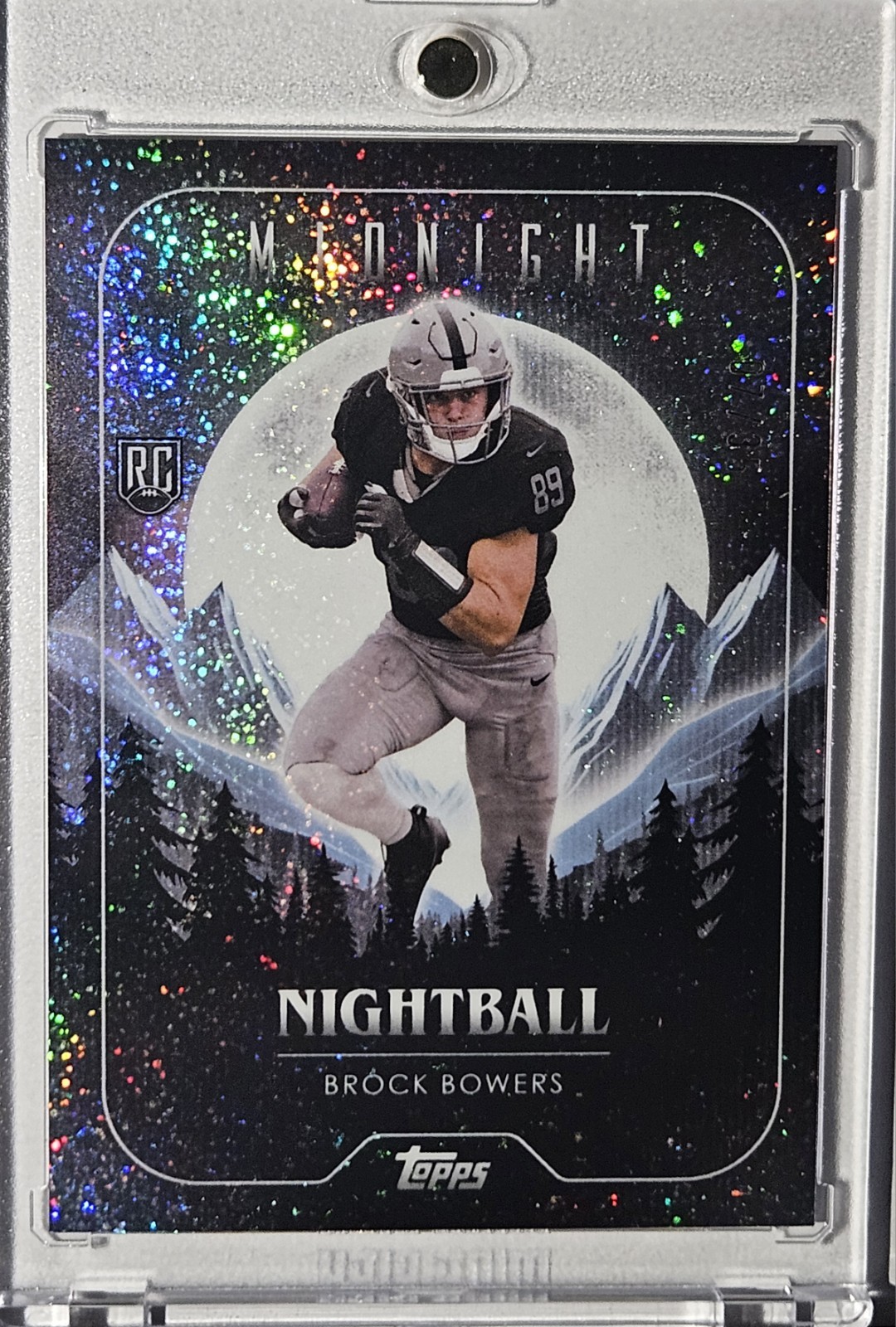 Brock Bowers Topps Midnight Nightball #NB13 Winter Solstice