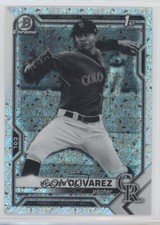 2021 Bowman Chrome Black & White Mini-Diamond Refractor Helcris Olivarez 00ah