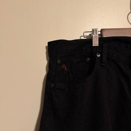 Polo Ralph Lauren schwarze Jeans Herren W36 L32 Baumwolle gerades Bein Freizeit - Bild 3 von 6