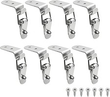 8-Pack Stainless 90  Spring Toggle Latches w Clasp Buckle