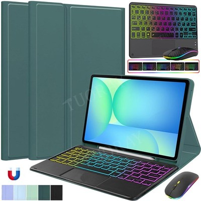RGB Touchpad Tastatur Hülle für Samsung Galaxy Tab S11 S10 FE S9 FE S8 S7 S6Lite