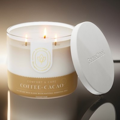 Goose Creek 3-Wick Candle- Aromatherapy- Coffee & Cacao (14.5 oz)