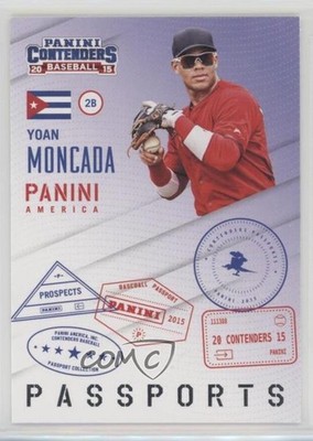 2015 Panini Contenders Passports Yoan Moncada #1 c7w