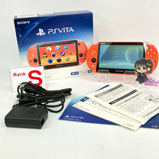 PS Vita PCH-2000 Neon Orange Console Set S Rank Sony PlayStation 1Day Ship 249
