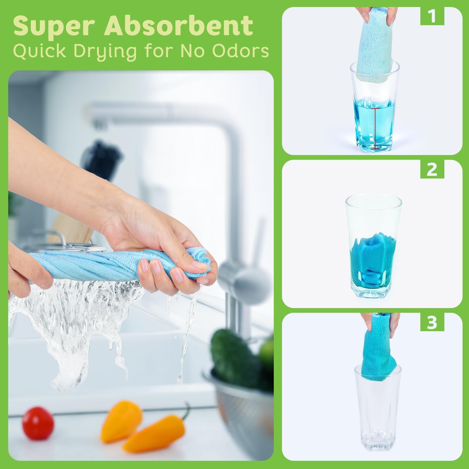 Matthew Microfiber Cleaning Cloth Roll 72Pack (12"X12") Reusable Paper