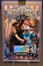 Steve Smith Autographed True 1/1 2025 National Exclusive Mammoth 4x6 Wild Card 