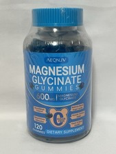 Magnesium Glycinate 600mg Gummy 120 Count Gummies Sugar Free Expires 11/7/27