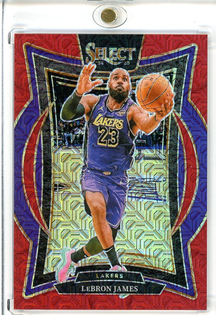 2024-25 Panini Select #54 Lebron James Red Mojo 09/20 - Lakers
