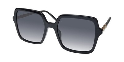 NEW ESCADA SESD46 SUNGLASSES FULL-RIM WOMENS PLASTIC 0700 SQUARE BLACK 55-19-140