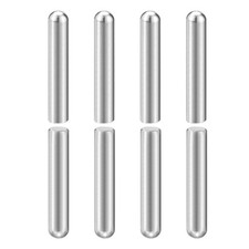 8Pcs 8mm x 45mm Dowel Pins, 304 Stainless Steel Round Head Pin, Silver