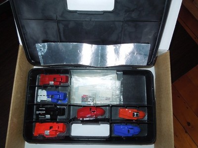 7 Painted  .010 Sprint Car Lexan Slot Car Bodies with 1973 AFX Pit Box