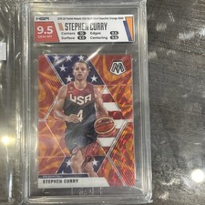 2019-20 Panini Mosaic Usa Basketball Stephen Curry 260 Prizm Reactive Orange