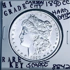 1890 CC MORGAN SILVER DOLLAR HI GRADE GENUINE U.S. MINT RARE KEY COIN 8842