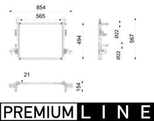 MAHLE KÜHLER ANTRIEBSBATTERIE passend für AUDI Q4 VW ID. ID.3 ID.4 ID.5 CUPRA BO