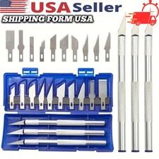 13PCS Fruit Carving Knife Wood Engraving Blad...