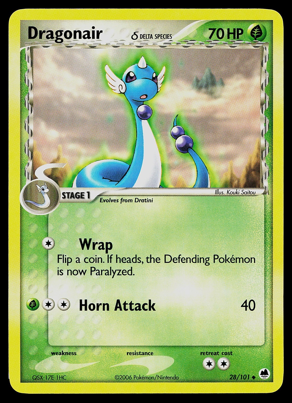 Pokemon Card - Dragonair Dragon Frontiers 28/101 Uncommon