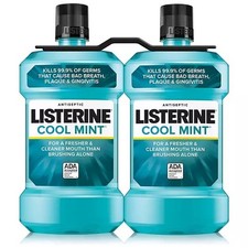 Listerine Cool Mint Antiseptic Mouthwash, 50.7 fl. oz., 2 pk Free Shipping