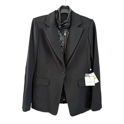 NWT Laundry By Shelli Segal Women s 3 in 1 Blazer Jacket Convertible Black M