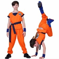 NEW Kids Boys Dragon Ball  Son Goku Cosplay Costume Fancy Dress Up Party Outfits