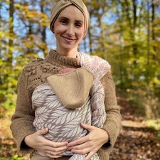 100 Oragnic Cotton - Trias Chai Cinnamon Woven Baby Wrap by Didymos