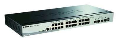 D-Link DGS-1510-28X 28-Port Switch Smart Managed 24x RJ45 4x SFP+ 19''